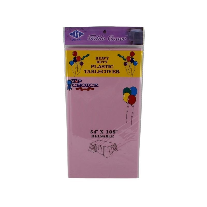 MANTEL DE PLÁSTICO ROSA