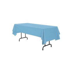 MANTEL DE PLÁSTICO AZUL