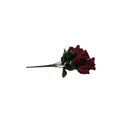 ROSAL BOTÓN GUINDA X7