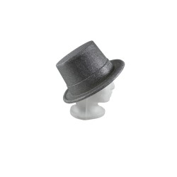 SOMBRERO GLITTER PLATA