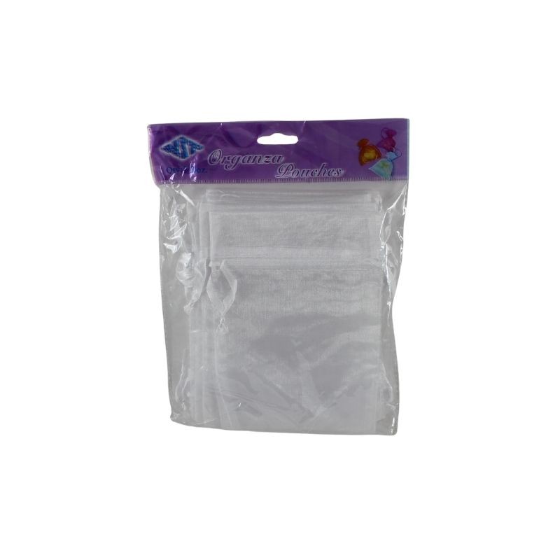 BOLSITA DE ORGANZA DE 4 X 5 BLANCO