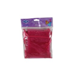 BOLSITA DE ORGANZA DE 4 X 5 FUCSIA