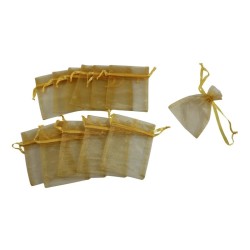 BOLSITA DE ORGANZA DE 4 X 5 DORADO