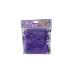 BOLSITA DE ORGANZA DE 4 X 5 MORADO