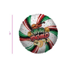 GLOBO METÁLICO VIVA MÉXICO