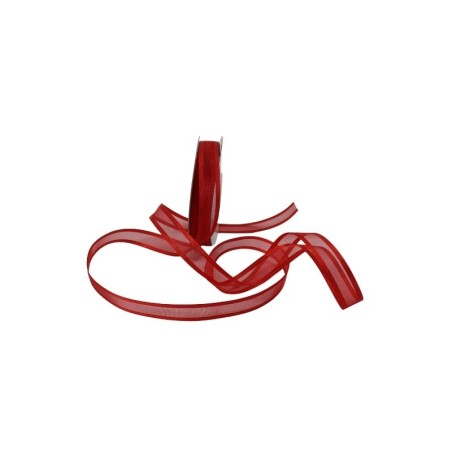 ORGANZA C/SATIN ROJO 5/8