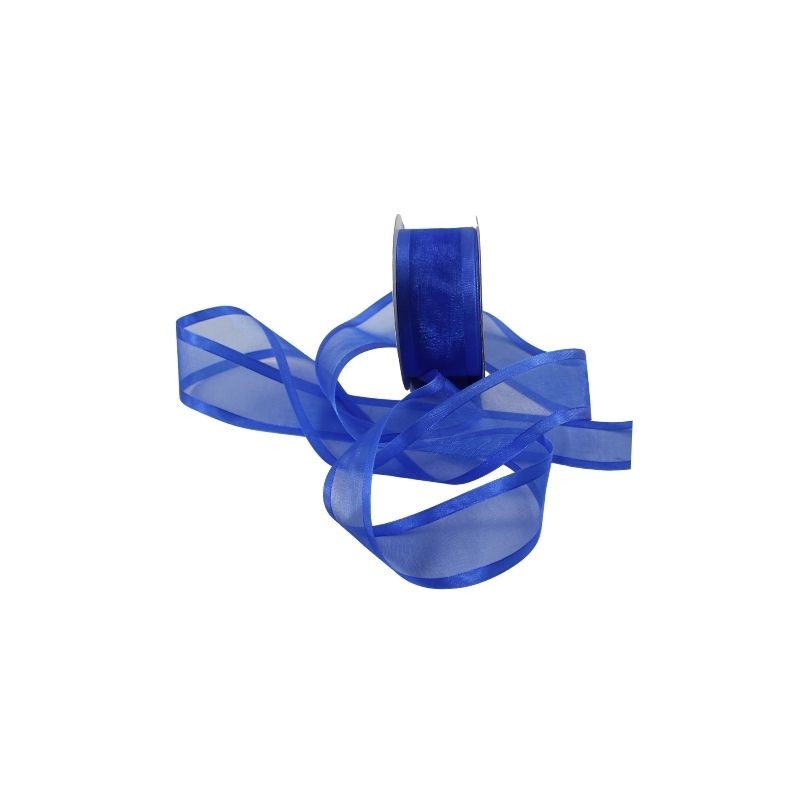 ORGANZA C/SATIN 1.5 AZUL REY