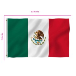 BANDERA DE MÉXICO  .90X1.50MTS