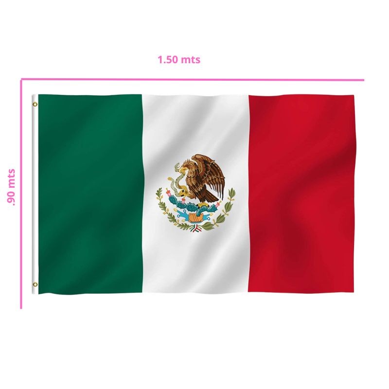 BANDERA DE MÉXICO  .90X1.50MTS