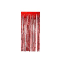 CORTINA METÁLICA ROJA