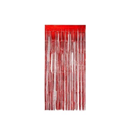 CORTINA METÁLICA ROJA