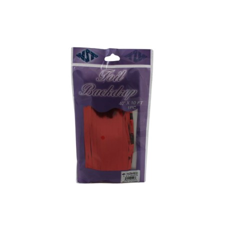 CORTINA METÁLICA ROJA