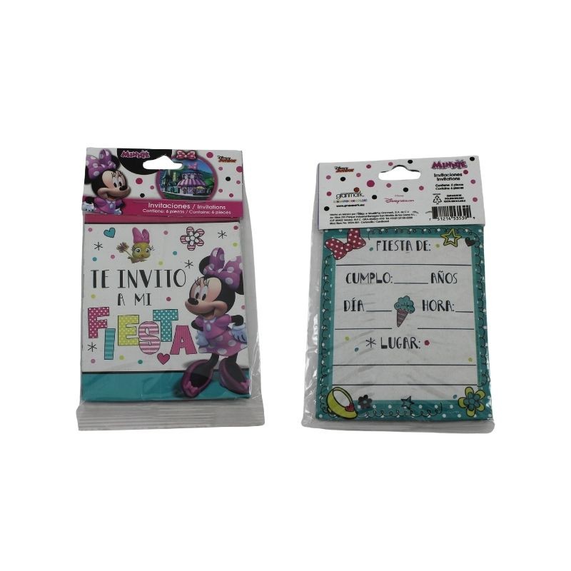 INVITACIÓN MINNIE MOUSE