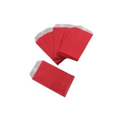 BOLSA DE PAPEL  8X15CM ROJO