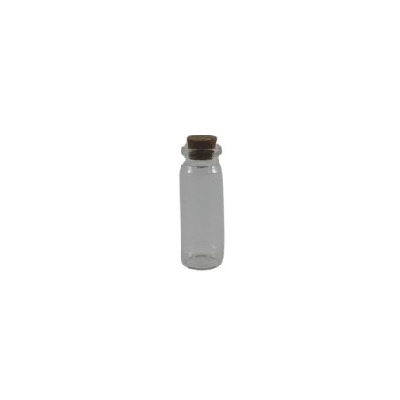 FRASCO DE VIDRIO CON CORCHO DE 2.5