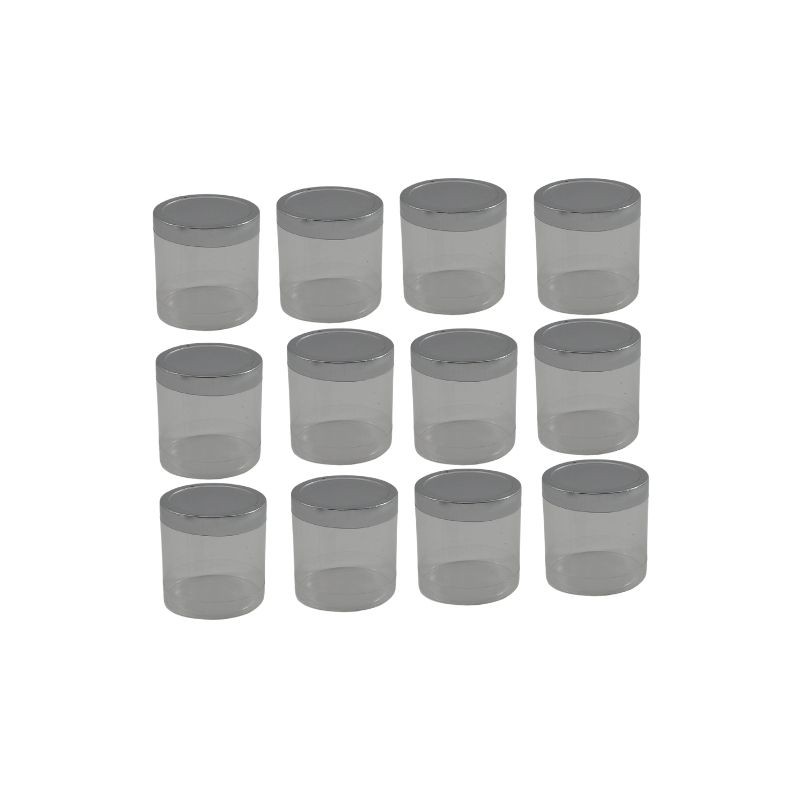 CILINDRO DE ACETATO 2X2 CON TAPA PLATA