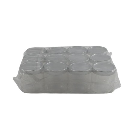 CILINDRO DE ACETATO 2X2 CON TAPA PLATA