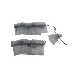 BOLSITA DE ORGANZA DE 4 X 5 PLATA