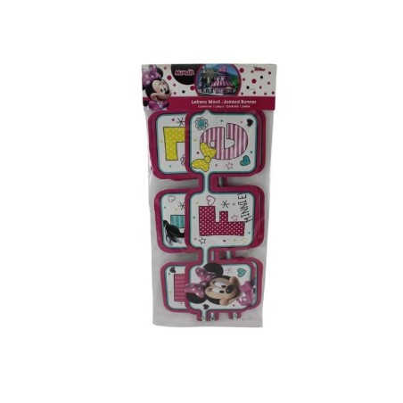 LETRERO MOVIL FELIZ CUMPLEAÑOS MINNIE