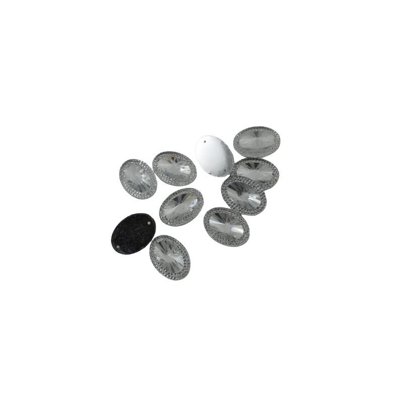 PIEDRA CORRUGADA OVAL 18X25MM