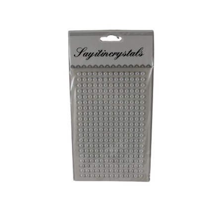 STICKER 1/2 PERLA 6MM BLANCO
