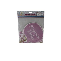ACCESORIOS PARA FOTOS BEBÉ ROSA