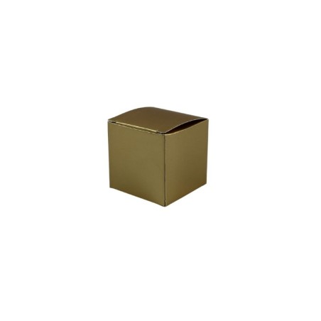 CAJA CUBO DE 2 DORADA