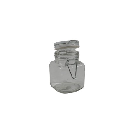 FRASCO DE VIDRIO 8CM CON CIERRE HERMÉTICO