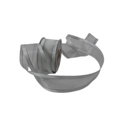 ORGANZA SATIN LUREX 9 PLATA/BLANCO