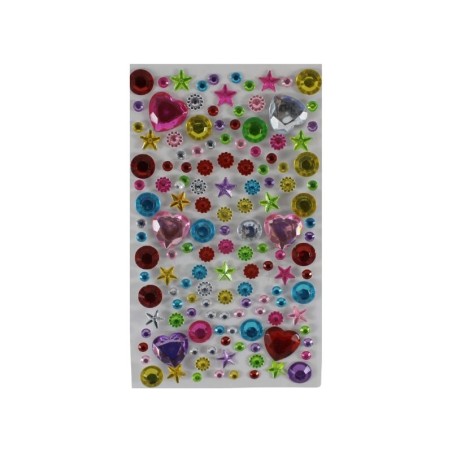 STICKER PIEDRA CORAZONES/ESTRELLAS