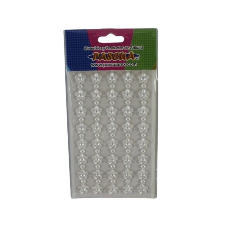 STICKER PIEDRA FLOR BLANCA