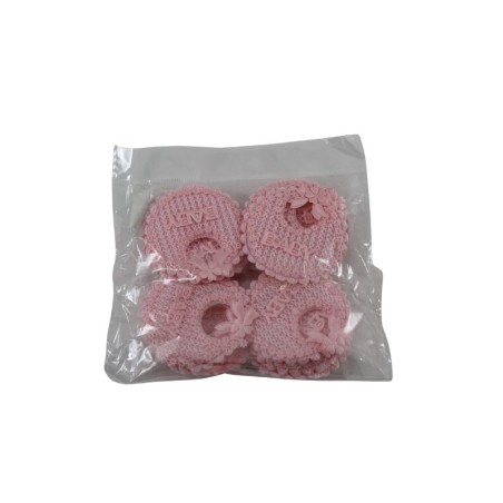 BABERO TEJIDO ROSA