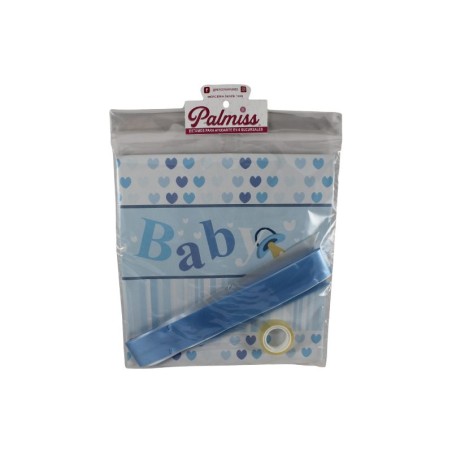 PAPEL PARA REGALO BABY SHOWER AZUL