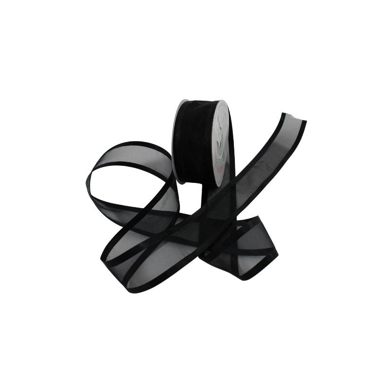 ORGANZA C/SATIN 1.5 NEGRO