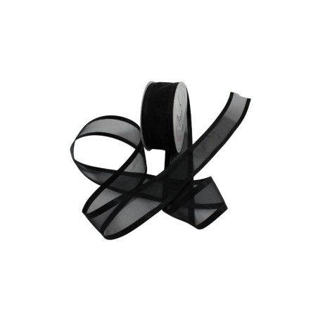ORGANZA C/SATIN 1.5 NEGRO