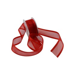 ORGANZA C/SATIN 1.5 ROJO