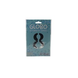 GLOBO 32 METÁLICO NÚMERO 8 PLATA