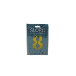 GLOBO 32 METÁLICO NÚMERO 8 ORO