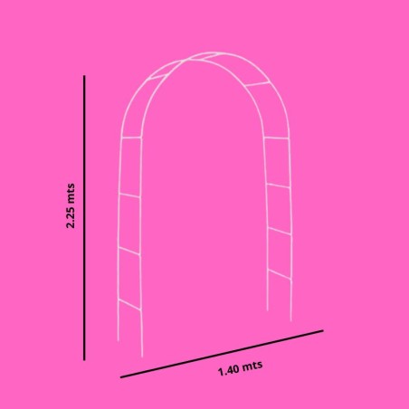 ARCO 1.40MTS X 2.25MTS BLANCO
