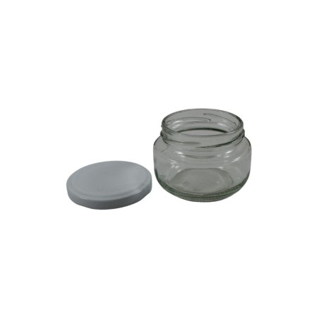 FRASCO REDONDO 4OZ. CON TAPA METÁLICA