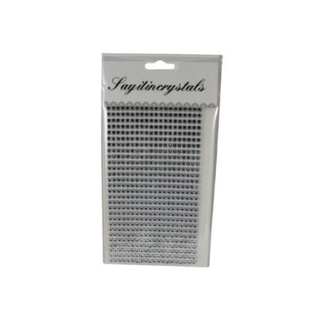 STICKER PIEDRA  4MM CRISTAL