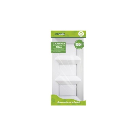 CHAROLA SECCIONAL RECTANGULAR BLANCA
