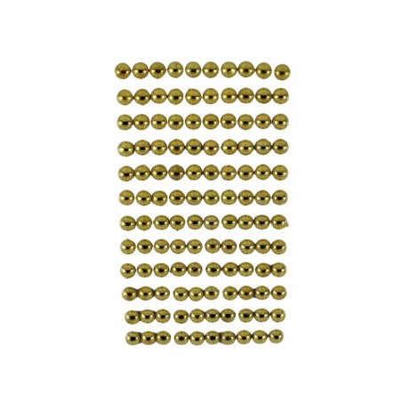 STICKER 1/2 PERLA 8MM DORADO