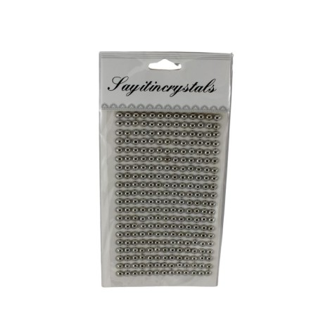 STICKER 1/2 PERLA 6MM PLATA