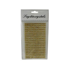 STICKER 1/2 PERLA 6MM DORADO