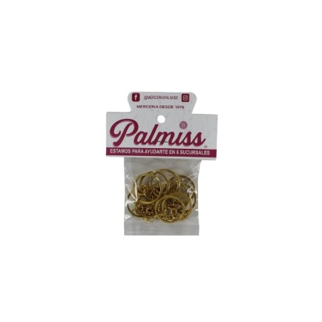 ARGOLLA PARA LLAVERO 2.5CM DORADO
