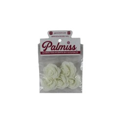 FLOR TELA BLANCO 4CM