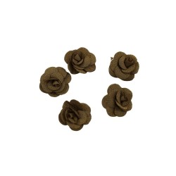 FLOR TELA DORADO 4CM