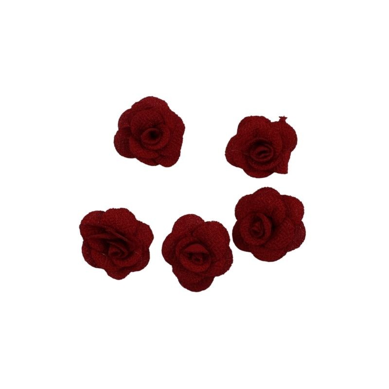 FLOR TELA ROJO 4CM