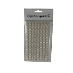 STICKER 1/2 PERLA 8MM BEIGE